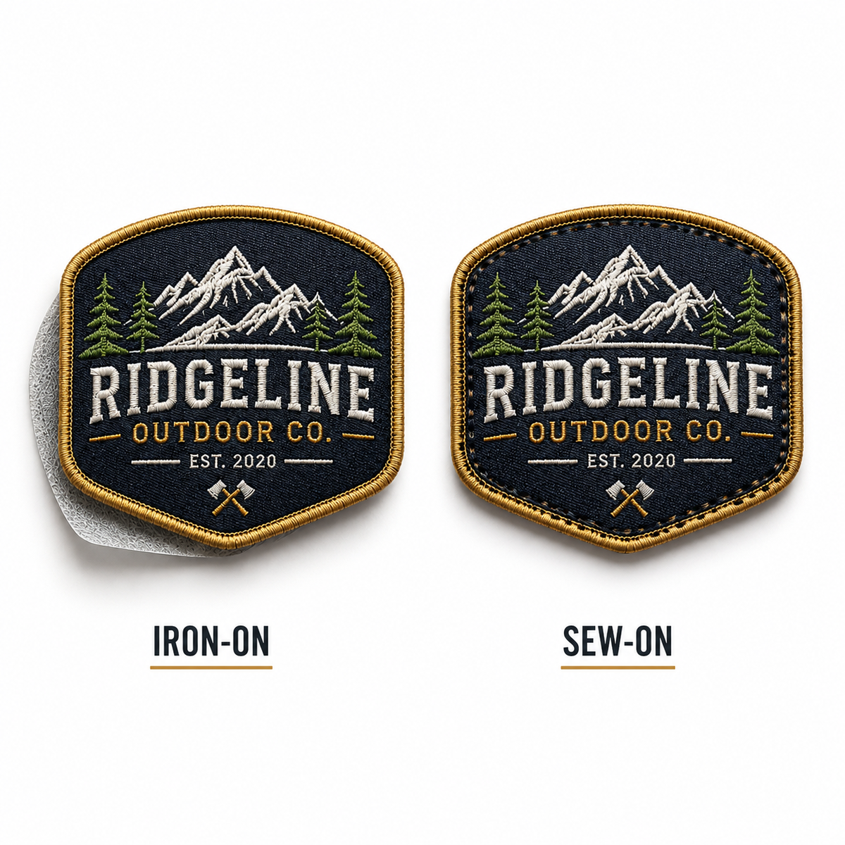 Custom Logo Embroidered Patches | Personalized Iron On & Sew On Business Patches - Patch Vista