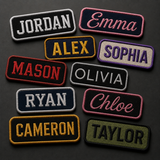 Personalized Embroidered Name Patches | Custom Name Tags for Hats, Jackets & Work Uniforms - Patch Vista