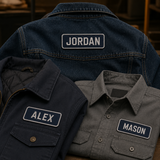 Personalized Embroidered Name Patches | Custom Name Tags for Hats, Jackets & Work Uniforms - Patch Vista