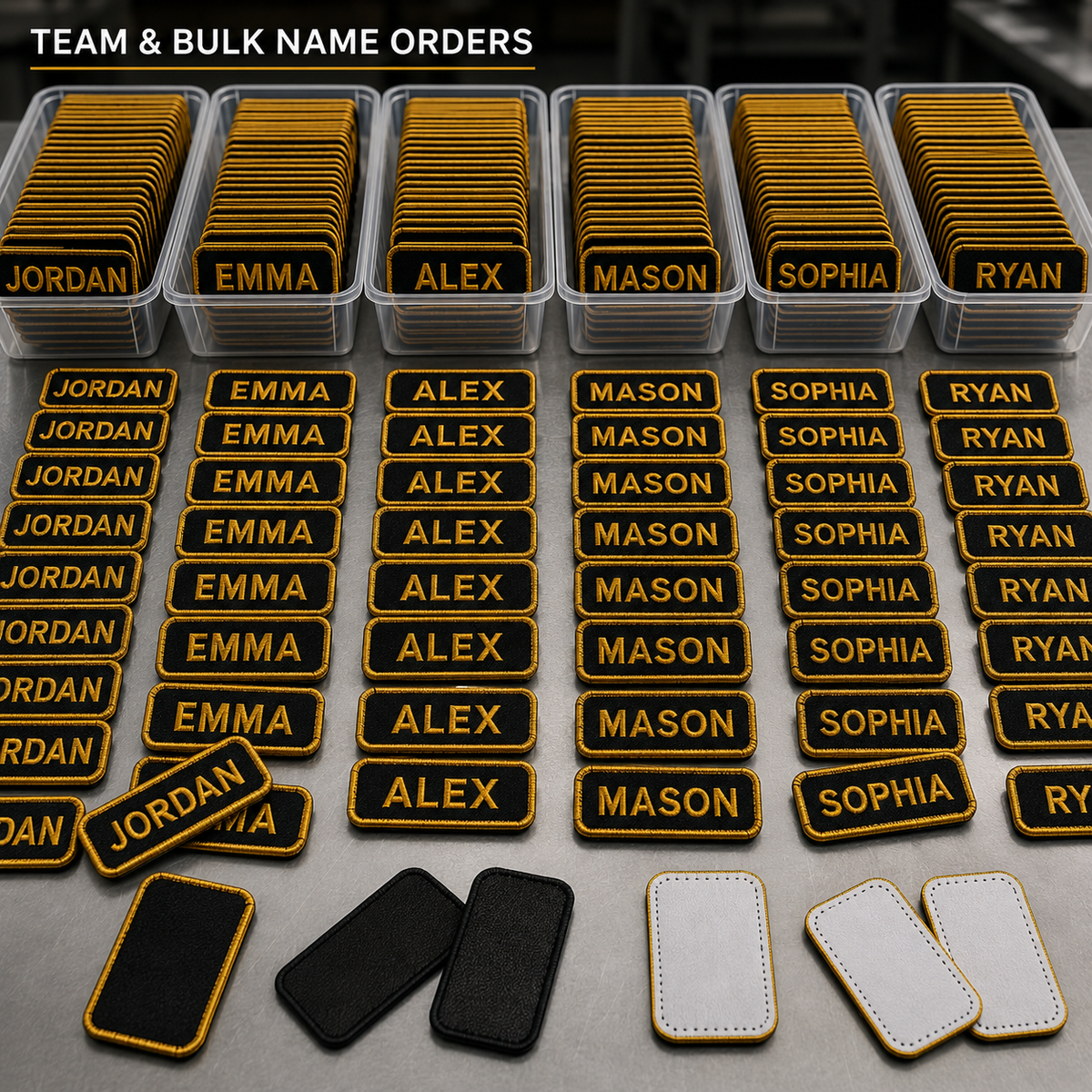 Personalized Embroidered Name Patches | Custom Name Tags for Hats, Jackets & Work Uniforms - Patch Vista