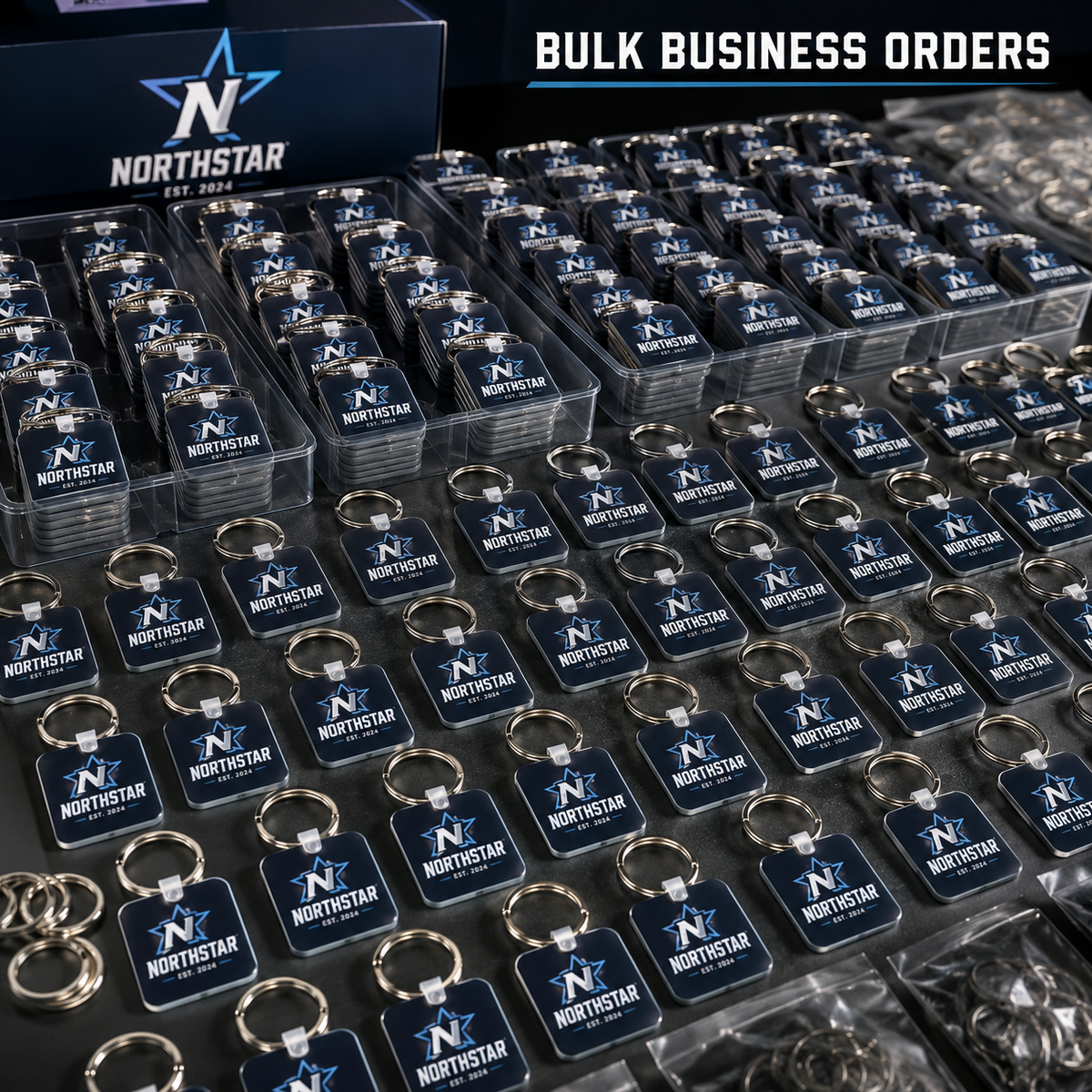 Bulk Custom Sublimation Keychains – Personalized Logo Keychains for Businesses - Patch Vista