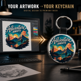 Personalized Artwork Keychain – Transform Your Designs into Everyday Treasures - Patch Vista