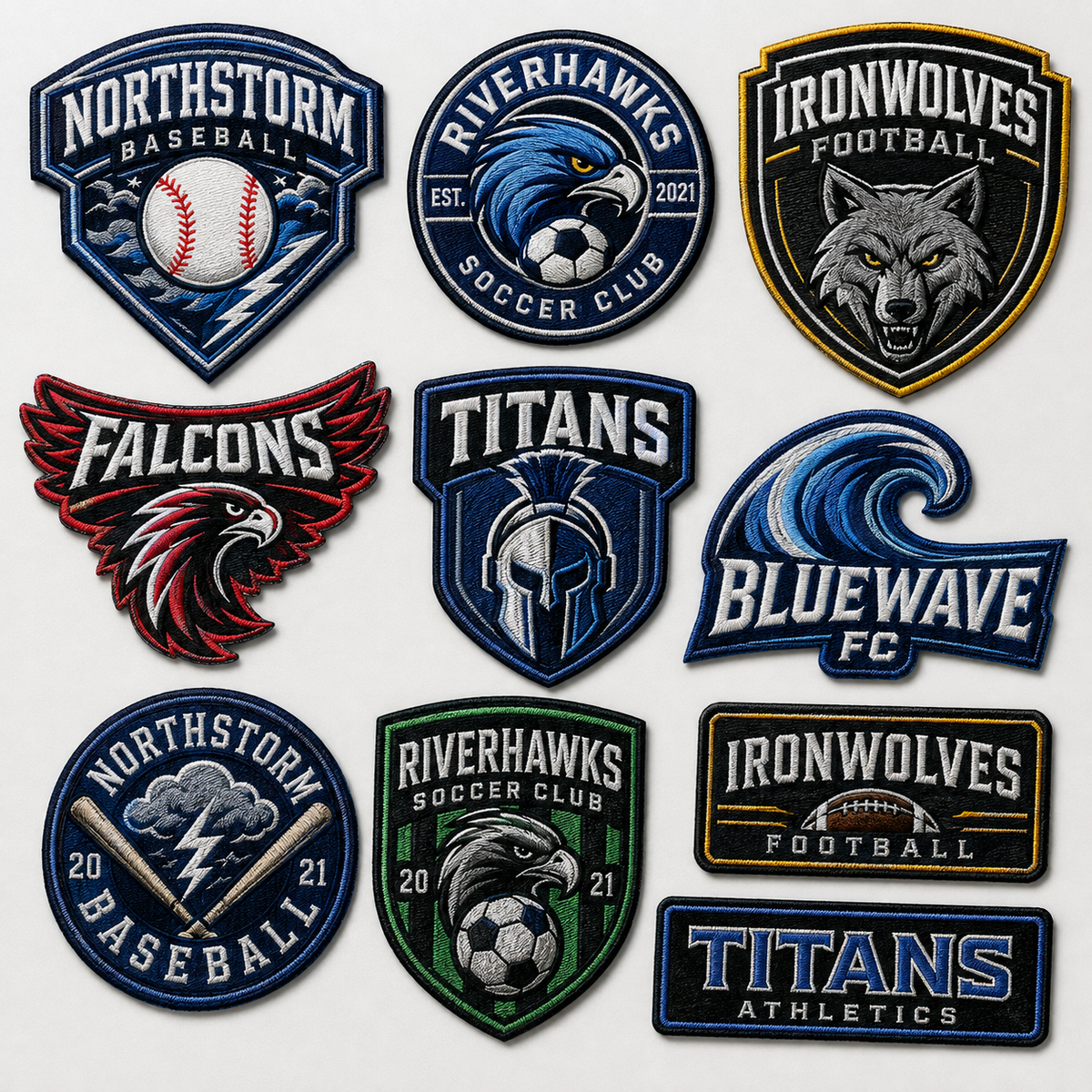 Custom Sports Team Patches | Embroidered Team Logo Patches for Baseball, Soccer & Football - Patch Vista