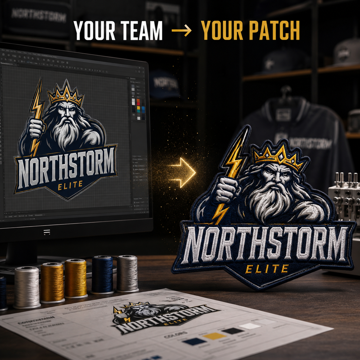 Custom Sports Team Patches | Embroidered Team Logo Patches for Baseball, Soccer & Football - Patch Vista