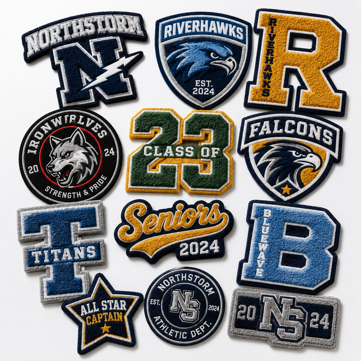 Custom Chenille Letterman Jacket Patches: Personalize Your Pride - Patch Vista