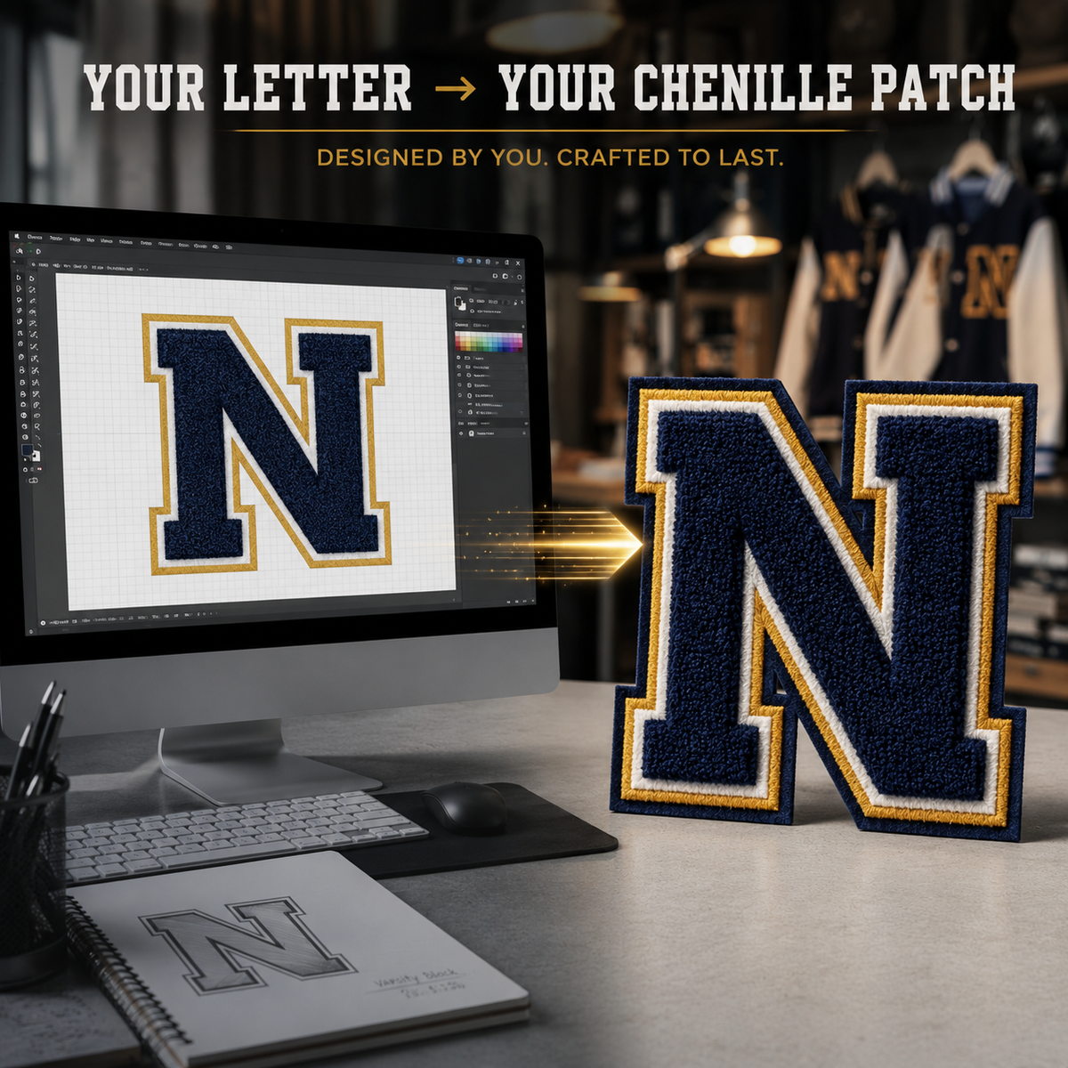 Custom Chenille Letterman Jacket Patches: Personalize Your Pride - Patch Vista