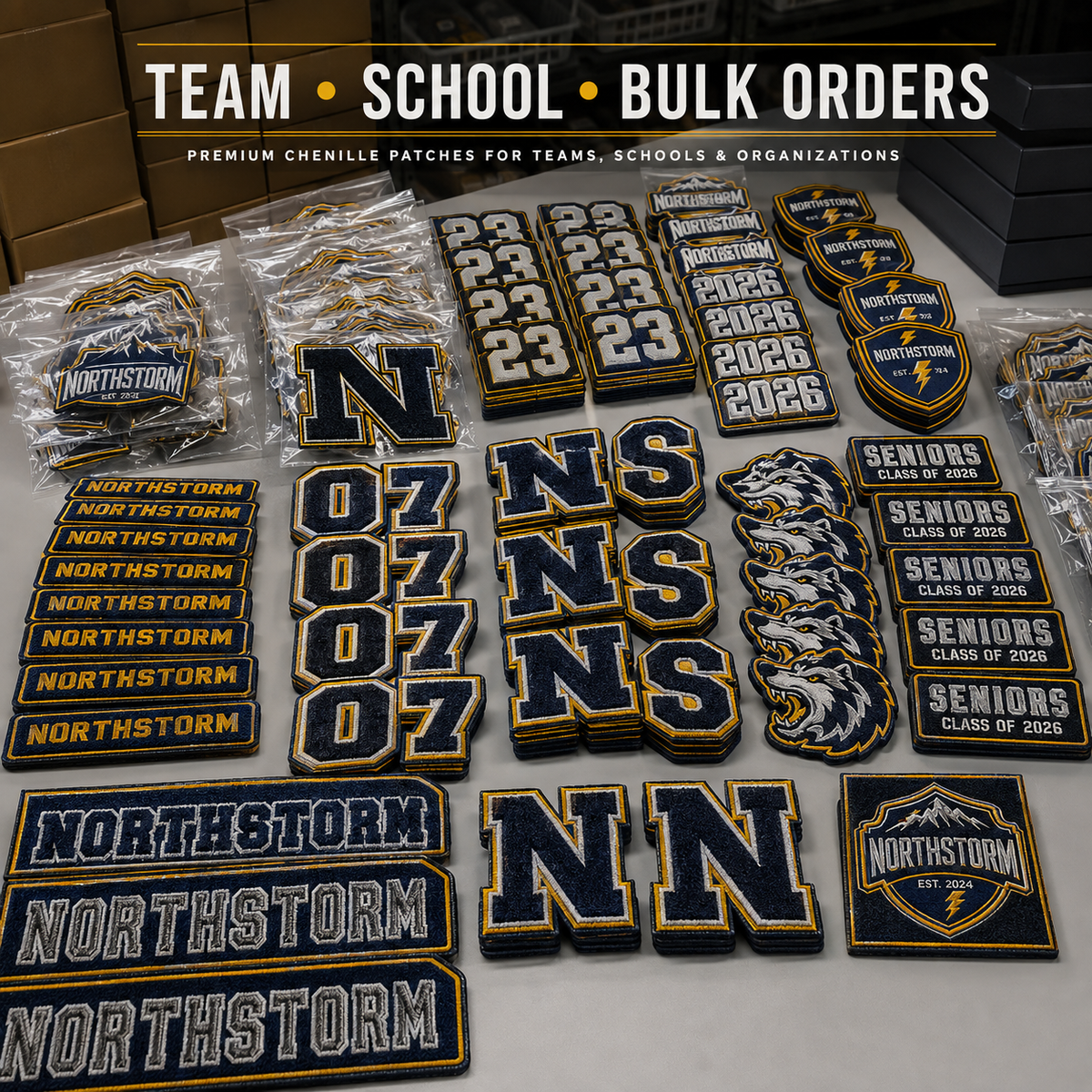 Custom Chenille Letterman Jacket Patches: Personalize Your Pride - Patch Vista