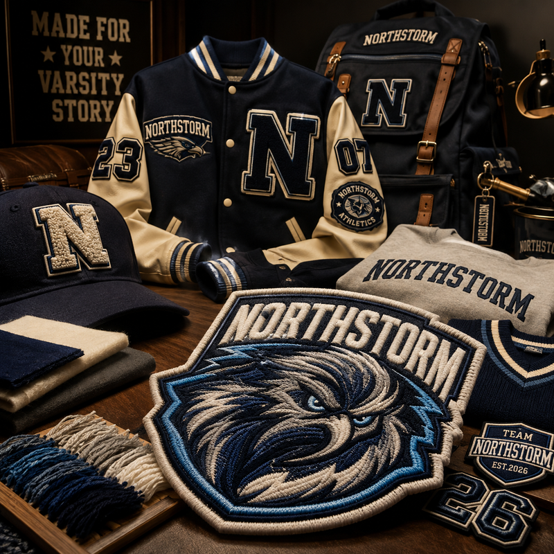 Custom Chenille Letterman Jacket Patches: Personalize Your Pride - Patch Vista