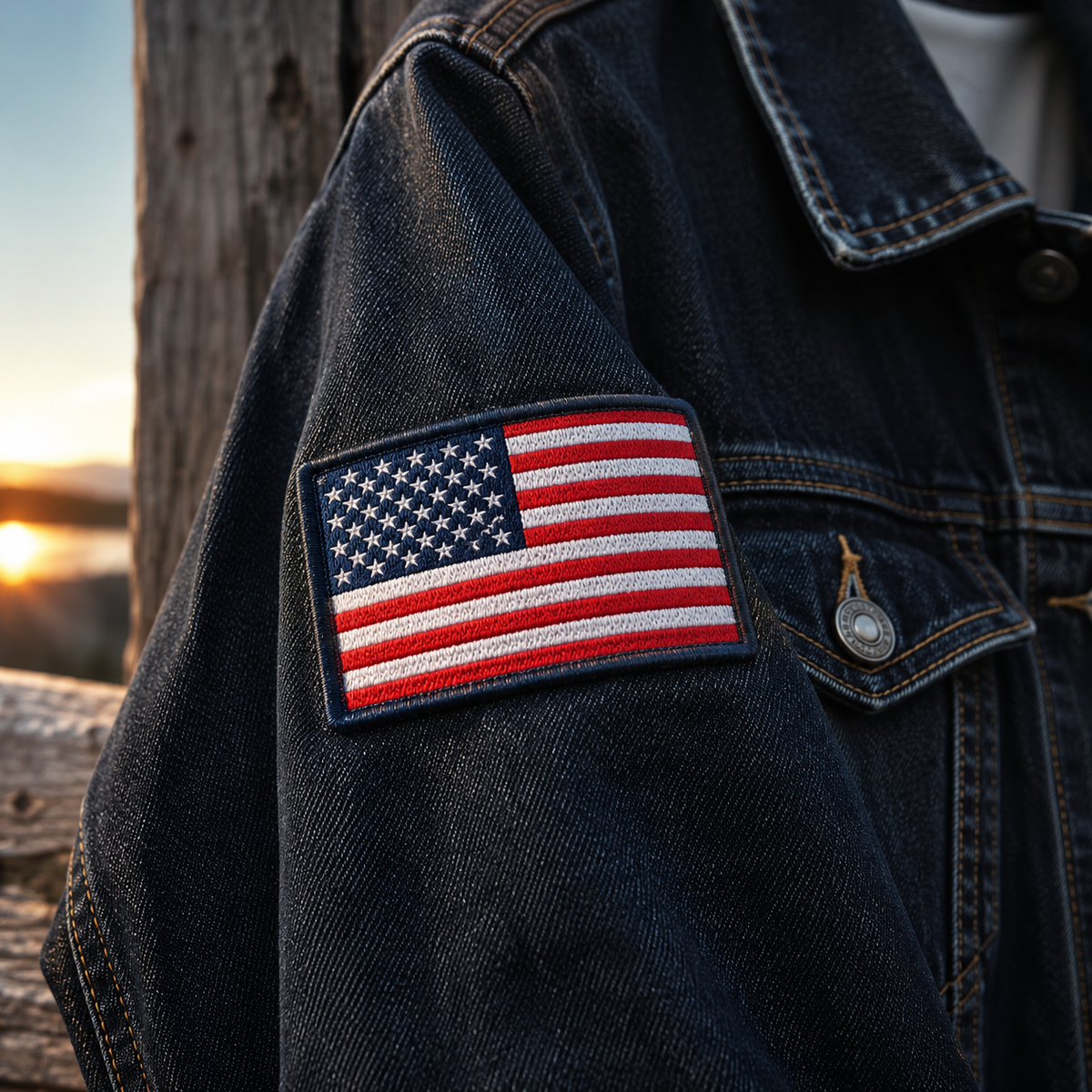Custom USA Flag Patches | Patriotic Embroidered Iron On Patches for Hats, Jackets & Backpacks - Patch Vista