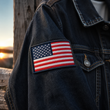 Custom USA Flag Patches | Patriotic Embroidered Iron On Patches for Hats, Jackets & Backpacks - Patch Vista