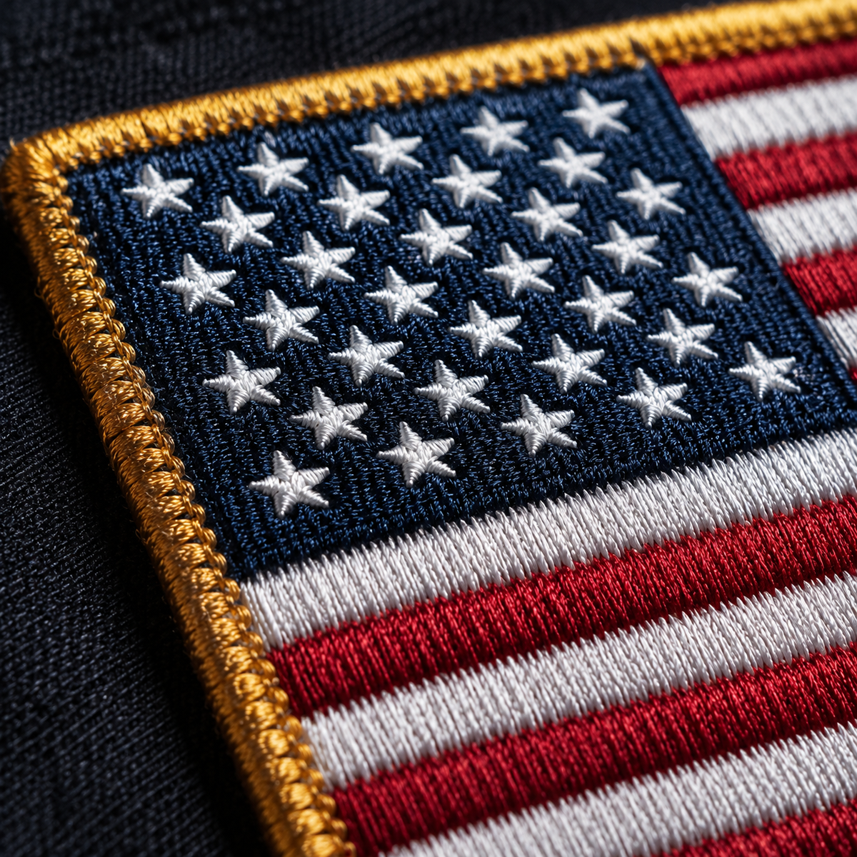 Custom USA Flag Patches | Patriotic Embroidered Iron On Patches for Hats, Jackets & Backpacks - Patch Vista
