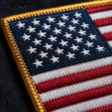 Custom USA Flag Patches | Patriotic Embroidered Iron On Patches for Hats, Jackets & Backpacks - Patch Vista