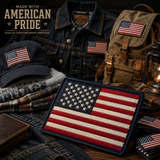 Custom USA Flag Patches | Patriotic Embroidered Iron On Patches for Hats, Jackets & Backpacks - Patch Vista