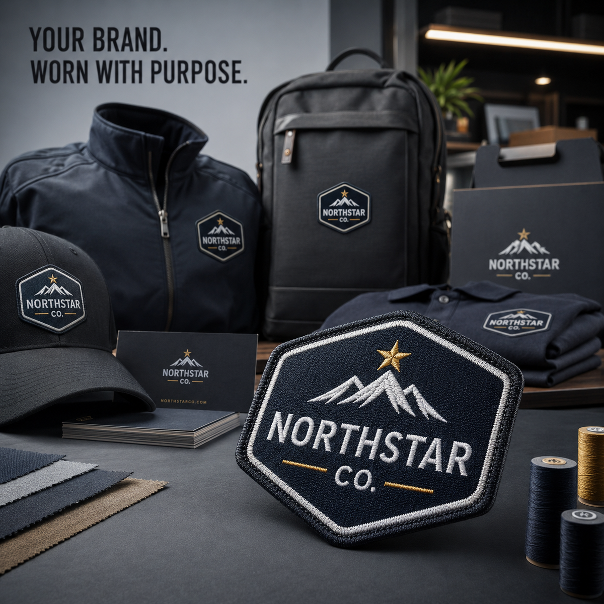 Custom Business Logo Patches | Embroidered Promotional Patches for Brands, Uniforms & Workwear - Patch Vista