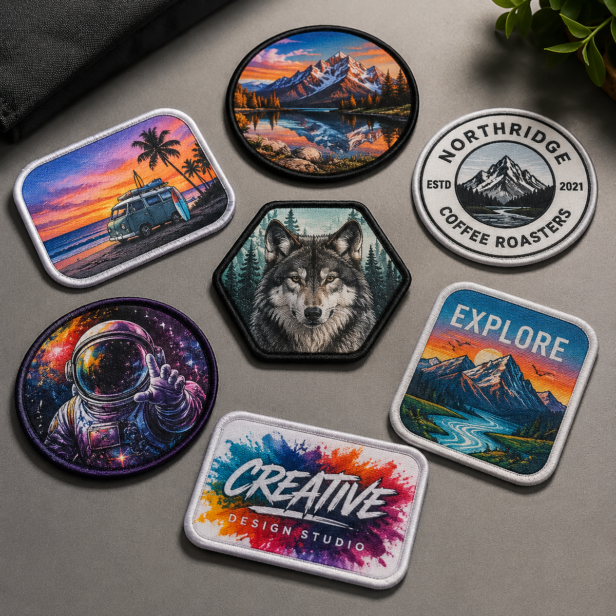 Custom Sublimation Patches | Full Color Logo Patches for Hats, Jackets & Uniforms - Patch Vista