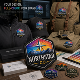 Custom Sublimation Patches | Full Color Logo Patches for Hats, Jackets & Uniforms - Patch Vista