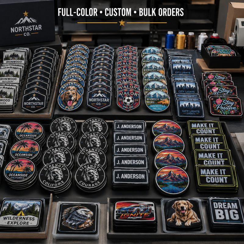 Custom Full Color Sublimation Patches | Personalized Logo, Photo & Iron On Patches - Patch Vista