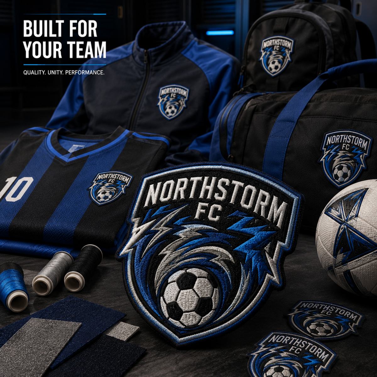 Custom Soccer Patches | Embroidered Football Team Logo Patches for Jerseys, Bags & Jackets - Patch Vista