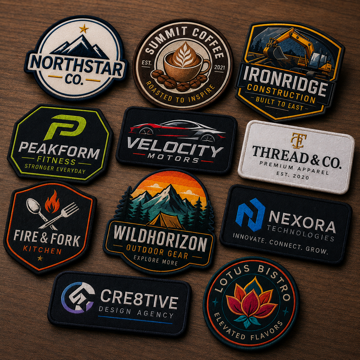 Custom Printed Sublimation Patches | Full Color Logo Patches for Brands & Businesses - Patch Vista