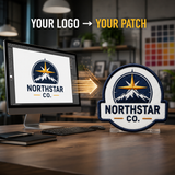 Custom Logo Sublimation Patches | Full Color Business & Brand Patches for Apparel - Patch Vista