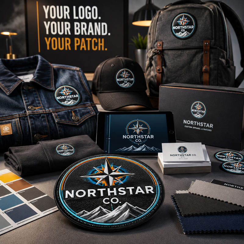 Custom Logo Sublimation Patches | Full Color Business & Brand Patches for Apparel - Patch Vista