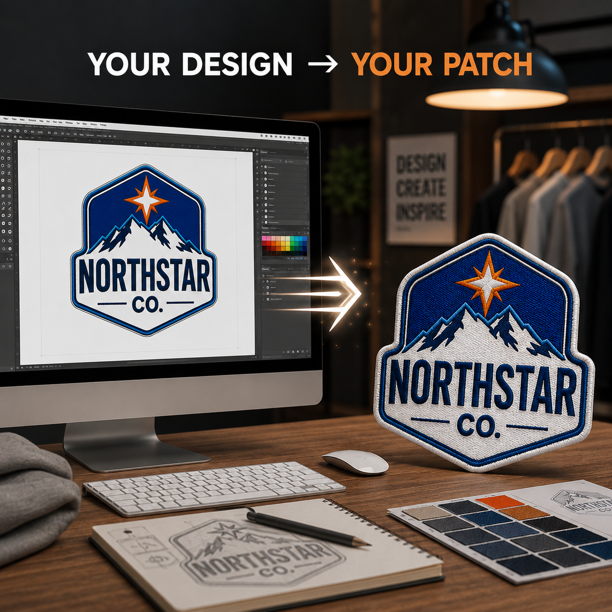 Custom Sublimation Iron On Patches | Personalized Full Color Patches for Clothing - Patch Vista