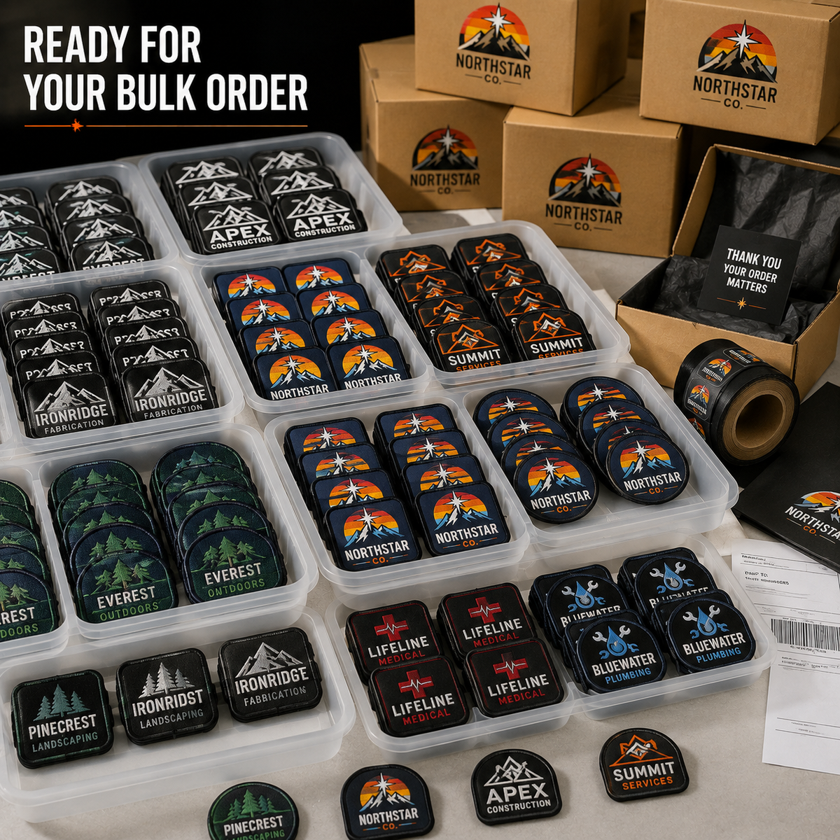 Custom Sublimation Patches Bulk | Wholesale Full Color Logo Patches for Businesses - Patch Vista