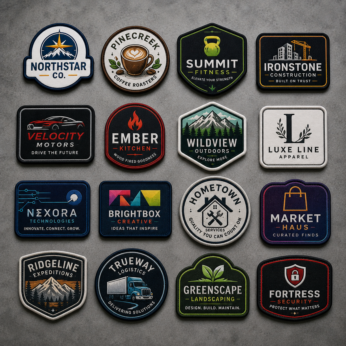 Custom Sublimation Patches Bulk | Wholesale Full Color Logo Patches for Businesses - Patch Vista
