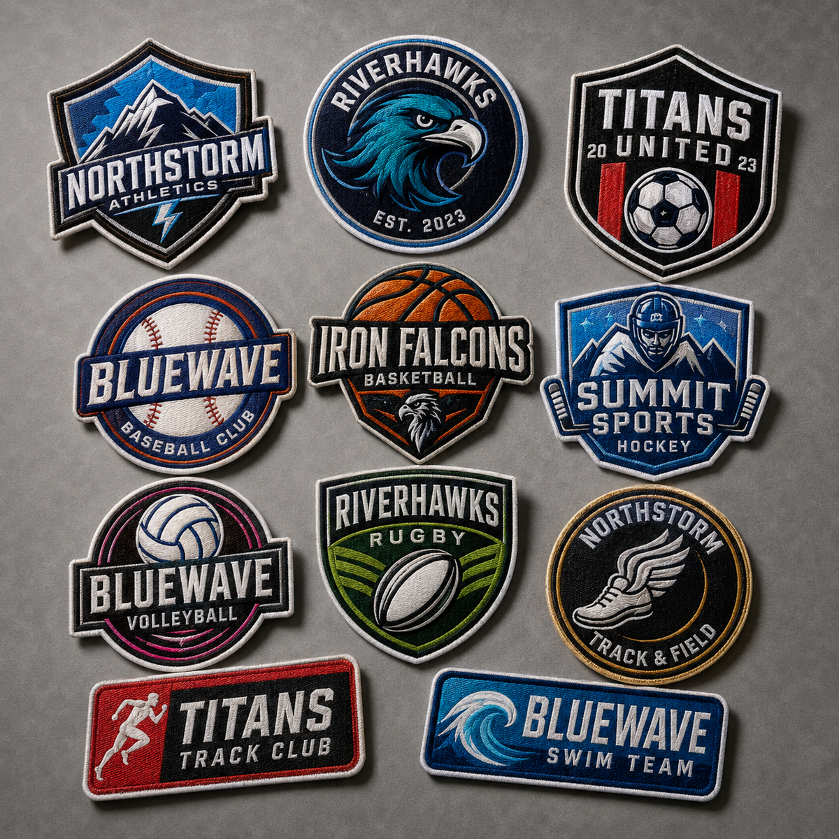 Custom Sports Sublimation Patches | Full Color Team Logo & Uniform Patches - Patch Vista