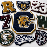 Custom Chenille Patches | Personalized Letter & Logo Varsity Patches | Custom College, School & Team Jacket Patches
