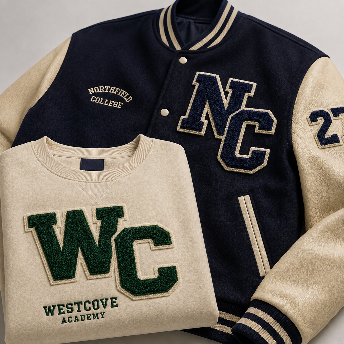 Custom Chenille Letter Patches | Varsity Jacket & College Patches | Personalized Letter, Number & School Patches
