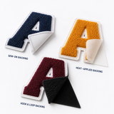 Custom Chenille Letter Patches | Varsity Jacket & College Patches | Personalized Letter, Number & School Patches