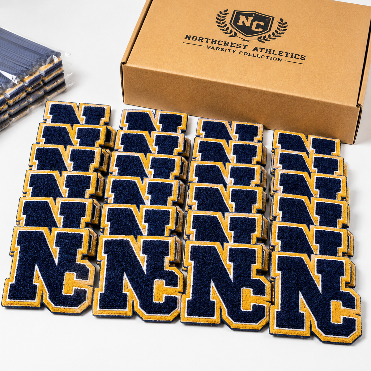Custom Chenille Letter Patches | Varsity Jacket & College Patches | Personalized Letter, Number & School Patches
