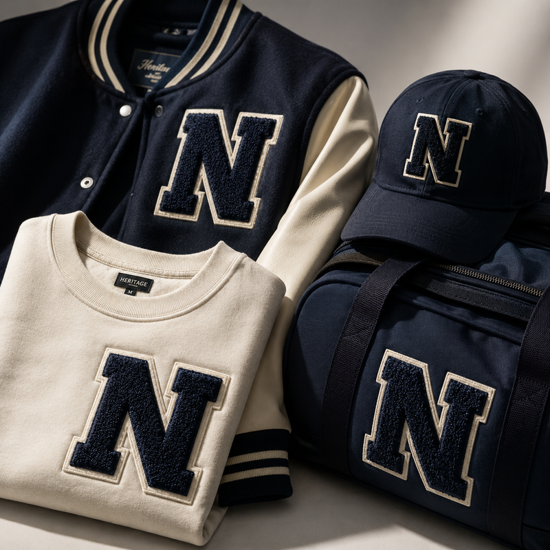 Custom Chenille Letter Patches | Varsity Jacket & College Patches | Personalized Letter, Number & School Patches