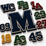 Custom Varsity Chenille Patches | Personalized Jacket & Team Patches | Letterman, School & College Patches