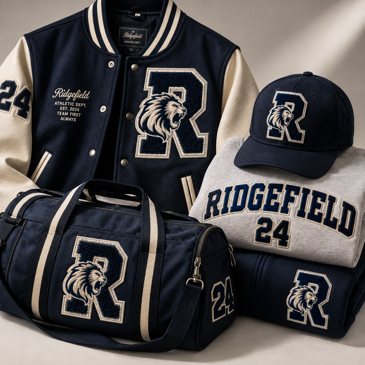 Custom Chenille Logo Patches | Embroidered Varsity Patches for Jackets | Custom School, College & Team Patches