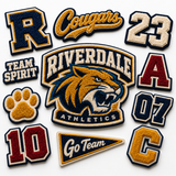 Custom Chenille Logo Patches | Embroidered Varsity Patches for Jackets | Custom School, College & Team Patches