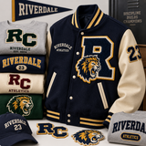 Custom Chenille Logo Patches | Embroidered Varsity Patches for Jackets | Custom School, College & Team Patches