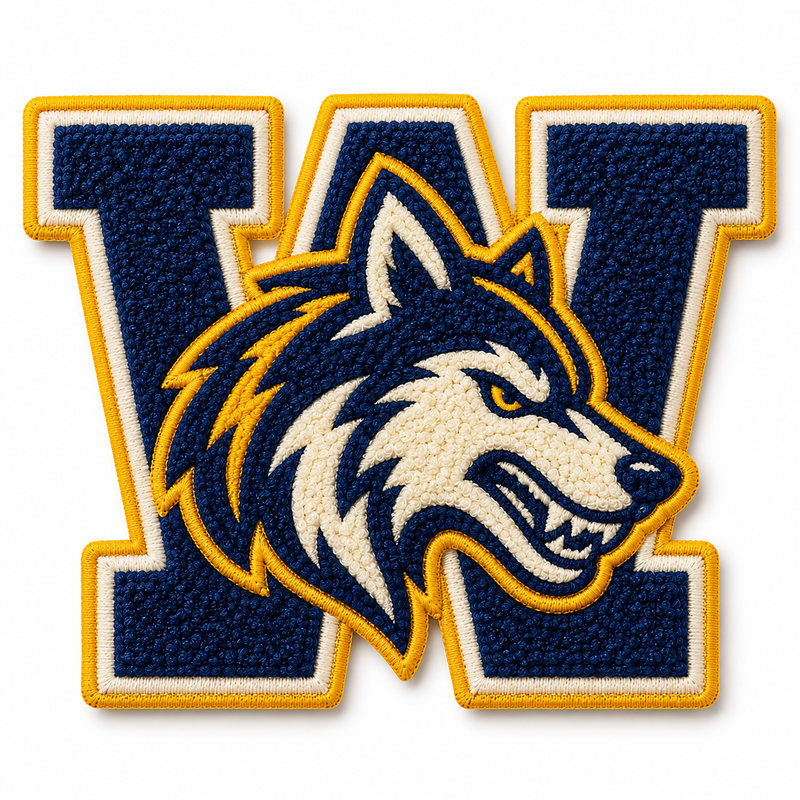Custom Chenille Logo Patches | Embroidered Varsity Patches for Jackets | Custom School, College & Team Patches