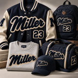Custom Chenille Name Patches | Personalized Varsity Jacket Patches | Custom Letterman, School & Team Name Patches