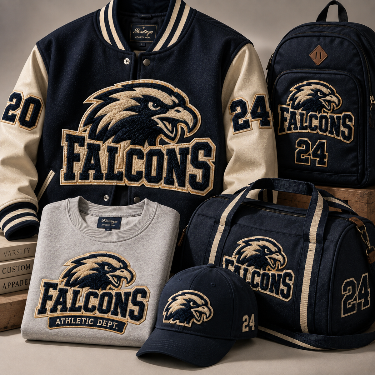 Custom Chenille Team Patches | Varsity Sports & School Logo Patches | Personalized Chenille Team Patches