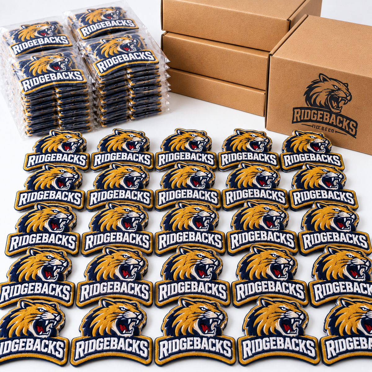 Custom Chenille Team Patches | Varsity Sports & School Logo Patches | Personalized Chenille Team Patches