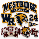 Custom Chenille Team Patches | Varsity Sports & School Logo Patches | Personalized Chenille Team Patches