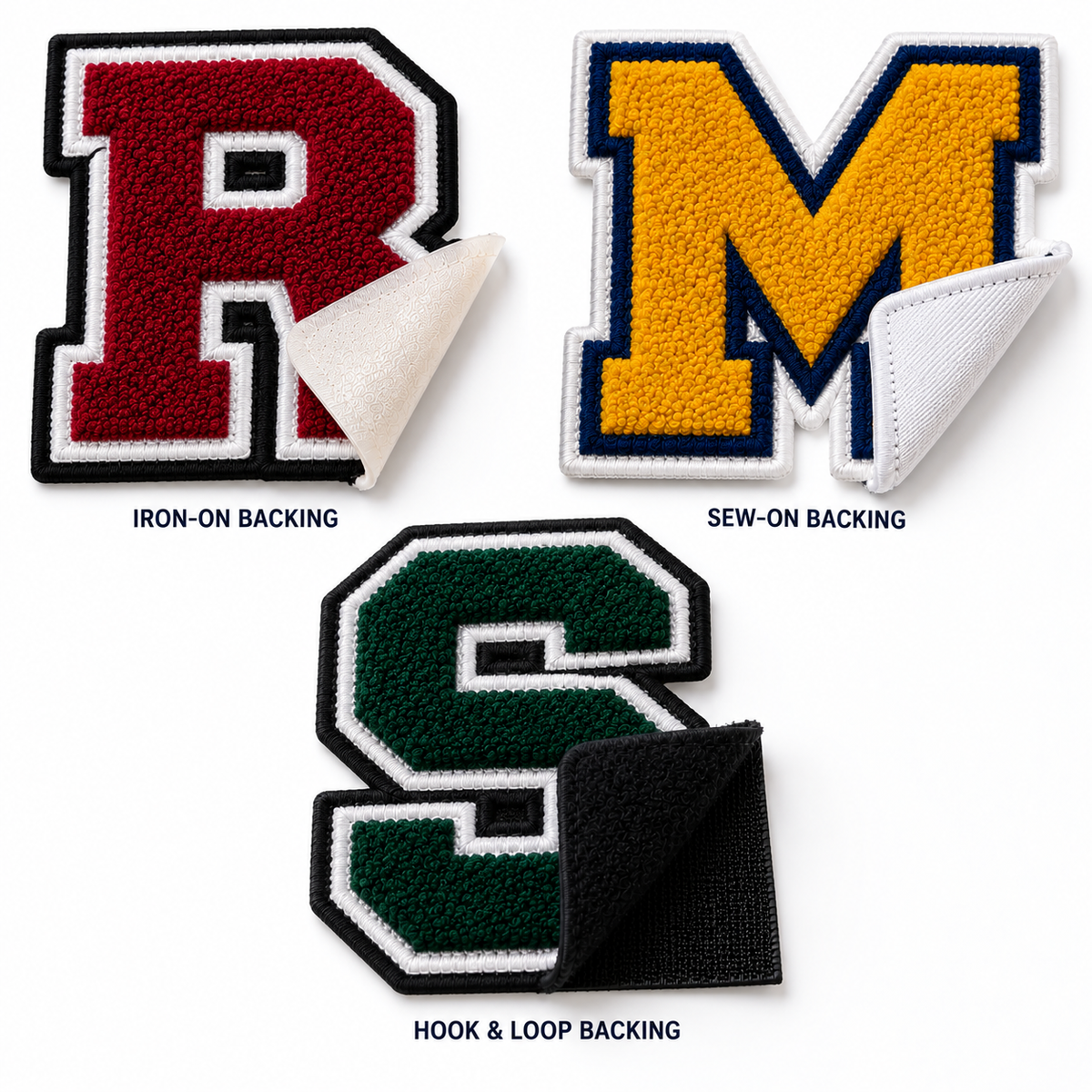 Custom Chenille Jacket Patches | Personalized College & Varsity Patches | Custom Letterman Jacket Patches