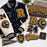 Custom Chenille Jacket Patches | Personalized College & Varsity Patches | Custom Letterman Jacket Patches