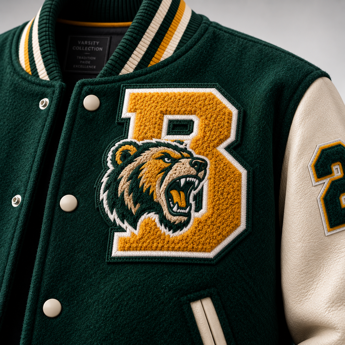 Custom Chenille Jacket Patches | Personalized College & Varsity Patches | Custom Letterman Jacket Patches