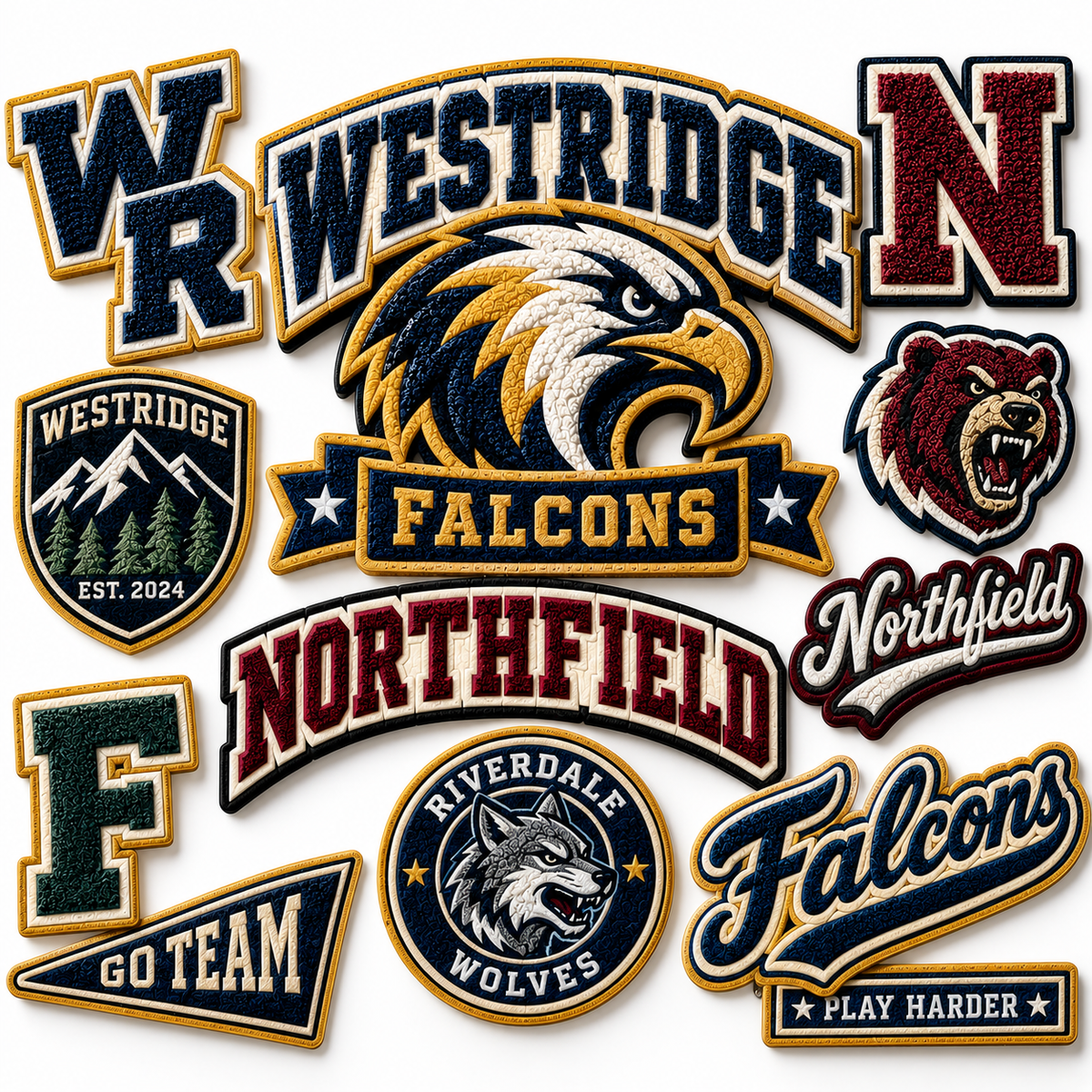 Wholesale Custom Chenille Patches for Personalized Apparel