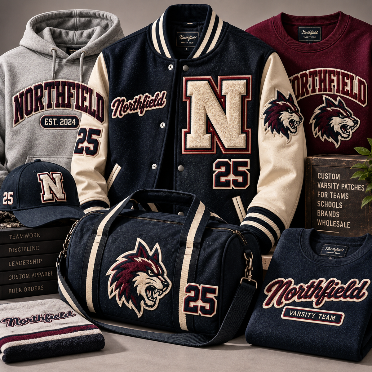 Custom Chenille Varsity Patches | Letter, Number, Name & Logo Patches | Personalized Letterman Jacket Patches