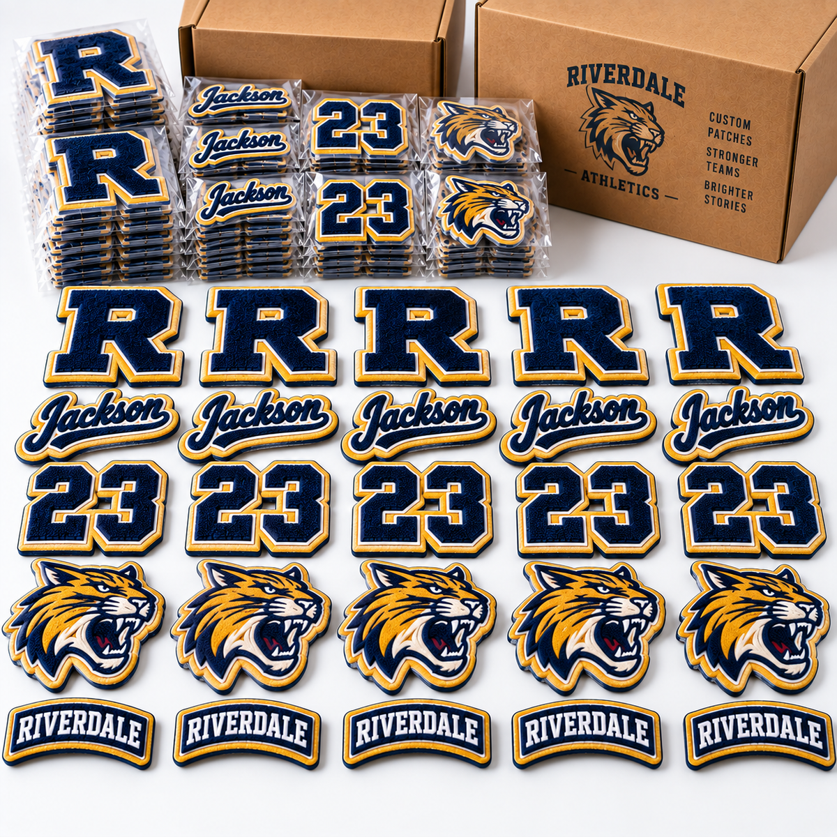 Custom Chenille Varsity Patches | Letter, Number, Name & Logo Patches | Personalized Letterman Jacket Patches