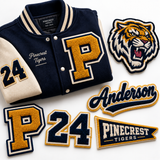 Custom Chenille Varsity Patches | Letter, Number, Name & Logo Patches | Personalized Letterman Jacket Patches